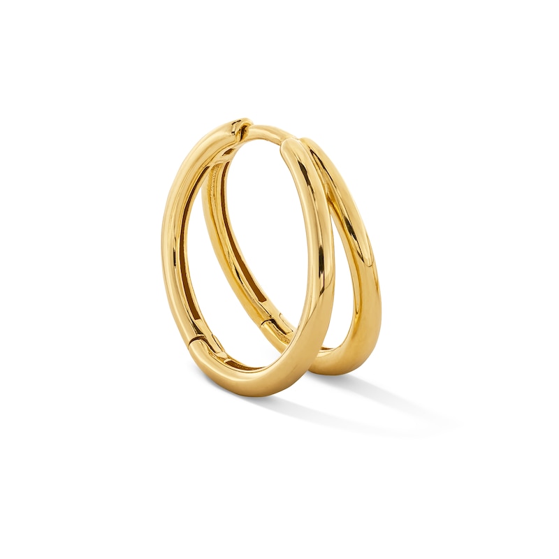 Main Image 1 of 14.5mm Single Split Hoop Earring in 10K Gold