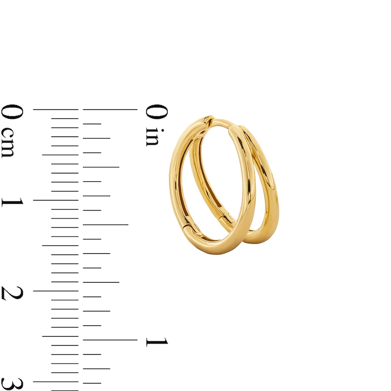 Main Image 3 of 14.5mm Single Split Hoop Earring in 10K Gold