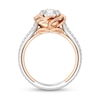 Thumbnail Image 3 of Enchanted Star Belle 2-1/4 CT. T.W. Certified Lab-Grown Diamond Rose Engagement Ring in 14K Two-Tone Gold (F/VS2)