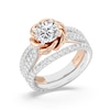 Thumbnail Image 6 of Enchanted Star Belle 2-1/4 CT. T.W. Certified Lab-Grown Diamond Rose Engagement Ring in 14K Two-Tone Gold (F/VS2)