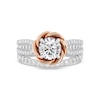 Thumbnail Image 7 of Enchanted Star Belle 2-1/4 CT. T.W. Certified Lab-Grown Diamond Rose Engagement Ring in 14K Two-Tone Gold (F/VS2)