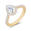 Thumbnail Image 1 of Enchanted Star Ariel 1-7/8 CT. T.W. Pear-Shaped Certified Lab-Grown Diamond Frame Engagement Ring in 14K Two-Tone Gold