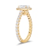 Thumbnail Image 2 of Enchanted Star Ariel 1-7/8 CT. T.W. Pear-Shaped Certified Lab-Grown Diamond Frame Engagement Ring in 14K Two-Tone Gold
