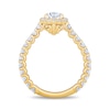 Thumbnail Image 3 of Enchanted Star Ariel 1-7/8 CT. T.W. Pear-Shaped Certified Lab-Grown Diamond Frame Engagement Ring in 14K Two-Tone Gold