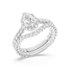 Thumbnail Image 6 of Enchanted Star Ariel 1-7/8 CT. T.W. Pear-Shaped Certified Lab-Grown Diamond Frame Engagement Ring in 14K Two-Tone Gold