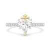 Thumbnail Image 4 of Enchanted Star Villains Evil Queen 2-1/5 CT. T.W. Heart Certified Lab-Grown Diamond Engagement Ring in Two-Tone Gold