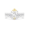 Thumbnail Image 7 of Enchanted Star Villains Evil Queen 2-1/5 CT. T.W. Heart Certified Lab-Grown Diamond Engagement Ring in Two-Tone Gold