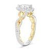 Thumbnail Image 2 of Enchanted Star Rapunzel 2 CT. T.W. Pear-Shaped Certified Lab-Grown Diamond Braid Engagement Ring in Two-Tone Gold