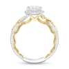 Thumbnail Image 3 of Enchanted Star Rapunzel 2 CT. T.W. Pear-Shaped Certified Lab-Grown Diamond Braid Engagement Ring in Two-Tone Gold