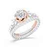 Thumbnail Image 6 of Enchanted Star Belle 1-3/4 CT. T.W. Certified Lab-Grown Diamond Rose with Leaf Engagement Ring in 14K Two-Tone Gold