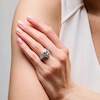 Thumbnail Image 2 of 1-1/2 CT. T.W. Emerald-Cut Diamond Double Frame Split Shank Engagement Ring in 14K White Gold