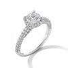 Thumbnail Image 3 of 1-1/2 CT. T.W. Diamond Frame Engagement Ring in 14K White Gold