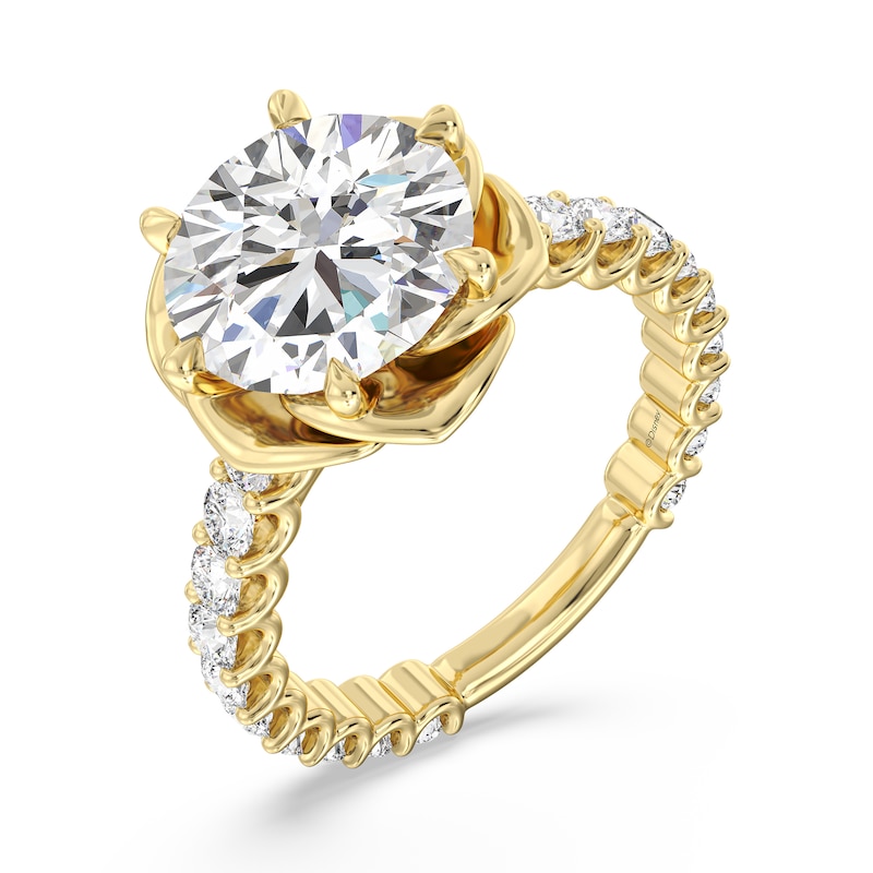 Main Image 1 of Enchanted Star Belle 3-7/8 CT. T.W. Certified Lab-Grown Diamond Rose Engagement Ring in 14K Gold (F/VS2)