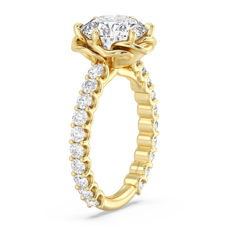 Main Image 3 of Enchanted Star Belle 3-7/8 CT. T.W. Certified Lab-Grown Diamond Rose Engagement Ring in 14K Gold (F/VS2)