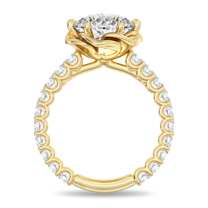 Main Image 4 of Enchanted Star Belle 3-7/8 CT. T.W. Certified Lab-Grown Diamond Rose Engagement Ring in 14K Gold (F/VS2)