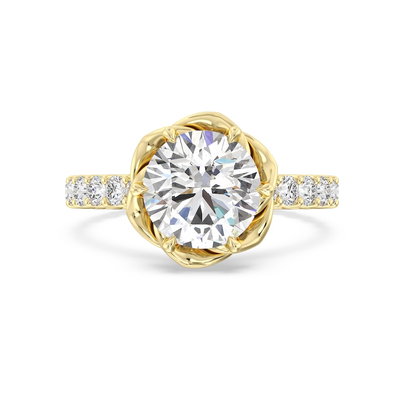 Main Image 5 of Enchanted Star Belle 3-7/8 CT. T.W. Certified Lab-Grown Diamond Rose Engagement Ring in 14K Gold (F/VS2)