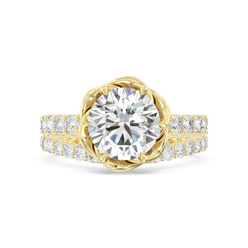 Main Image 7 of Enchanted Star Belle 3-7/8 CT. T.W. Certified Lab-Grown Diamond Rose Engagement Ring in 14K Gold (F/VS2)