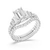 Thumbnail Image 6 of Enchanted Star Cinderella 4 CT. T.W. Emerald Certified Lab-Grown Diamond Collar Engagement Ring in 14K White Gold