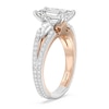 Thumbnail Image 2 of Enchanted Star Aurora 4 CT. T.W. Emerald Certified Lab-Grown Diamond Collar Engagement Ring in 14K Two-Tone Gold