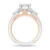 Thumbnail Image 3 of Enchanted Star Aurora 4 CT. T.W. Emerald Certified Lab-Grown Diamond Collar Engagement Ring in 14K Two-Tone Gold