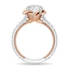 Thumbnail Image 3 of Enchanted Star Belle 2-3/4 CT. T.W. Certified Lab-Grown Diamond Rose Split Shank Engagement Ring in 14K Two-Tone Gold