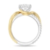 Thumbnail Image 3 of Enchanted Star Rapunzel 3-1/3CT. T.W. Oval Certified Lab-Grown Diamond Crossover Engagement Ring in 14K Two-Tone Gold