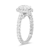 Thumbnail Image 2 of Enchanted Star Cinderella 2-7/8 CT. T.W. Oval Certified Lab-Grown Diamond Frame Engagement Ring in 14K White Gold