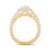 Thumbnail Image 2 of Enchanted Star Cinderella 2-7/8 CT. T.W. Oval Certified Lab-Grown Diamond Frame Engagement Ring in 14K White Gold