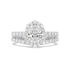 Thumbnail Image 7 of Enchanted Star Cinderella 2-7/8 CT. T.W. Oval Certified Lab-Grown Diamond Frame Engagement Ring in 14K White Gold