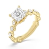 Thumbnail Image 1 of Enchanted Star Jasmine 2-3/4 CT. T.W. Princess-Cut Certified Lab-Grown Diamond Clover Engagement Ring in 14K Gold