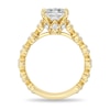 Thumbnail Image 3 of Enchanted Star Jasmine 2-3/4 CT. T.W. Princess-Cut Certified Lab-Grown Diamond Clover Engagement Ring in 14K Gold