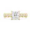 Thumbnail Image 4 of Enchanted Star Jasmine 2-3/4 CT. T.W. Princess-Cut Certified Lab-Grown Diamond Clover Engagement Ring in 14K Gold