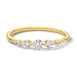 1/3 CT. T.W. Lab-Grown Diamond Five Stone Band in 10K Gold (F/VS2)