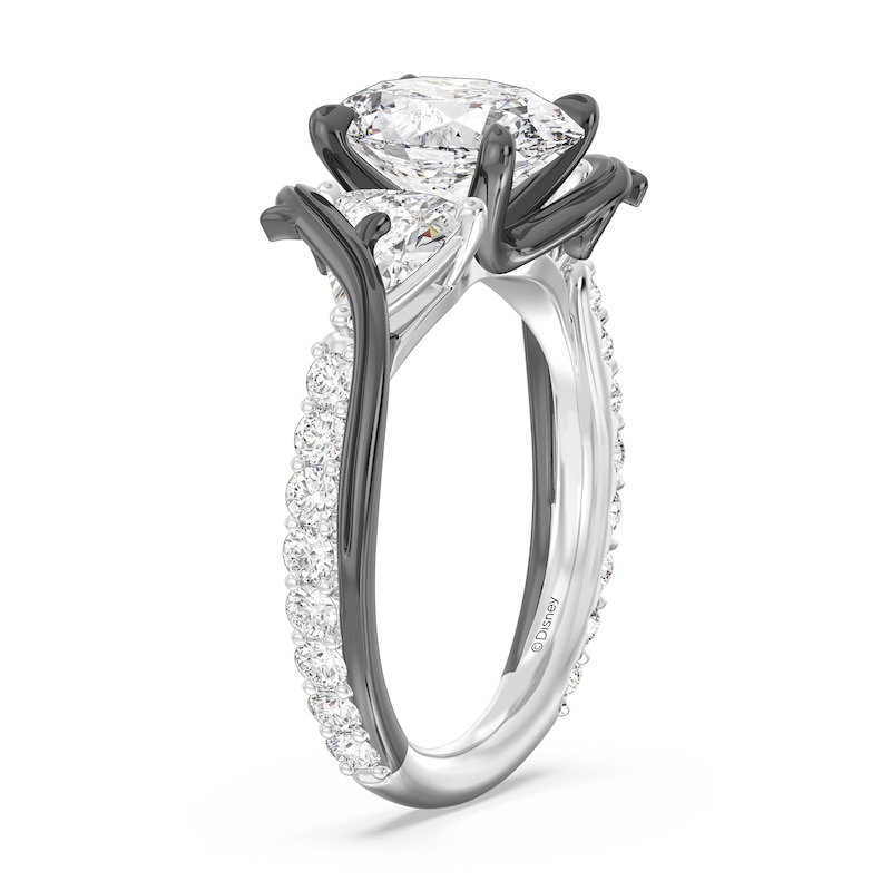 Main Image 2 of Enchanted Star Villains Maleficent 3-3/4 CT. T.W. Oval Certified Lab-Grown Diamond Thorn Engagement Ring in White Gold