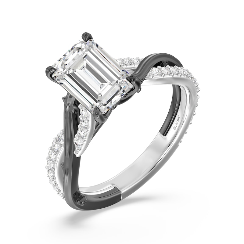 Main Image 1 of Enchanted Star Villains Maleficent 2-1/4 CT. T.W. Radiant Certified Lab-Grown Diamond Engagement Ring in White Gold