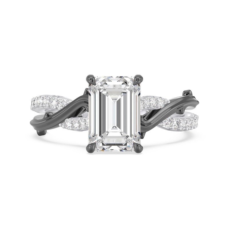Main Image 4 of Enchanted Star Villains Maleficent 2-1/4 CT. T.W. Radiant Certified Lab-Grown Diamond Engagement Ring in White Gold