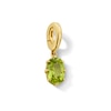 Thumbnail Image 1 of Oval Peridot Solitaire Necklace Charm in 10K Gold