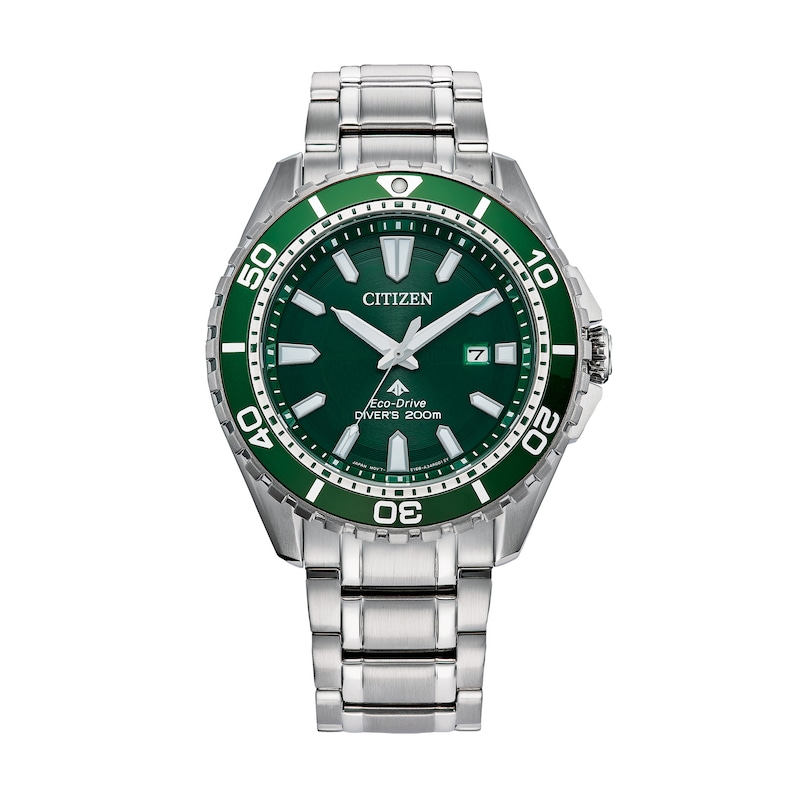 Main Image 1 of Men’s Citizen Eco-Drive® Promaster Dive Watch with Green Dial (Model: BN0199-53X)