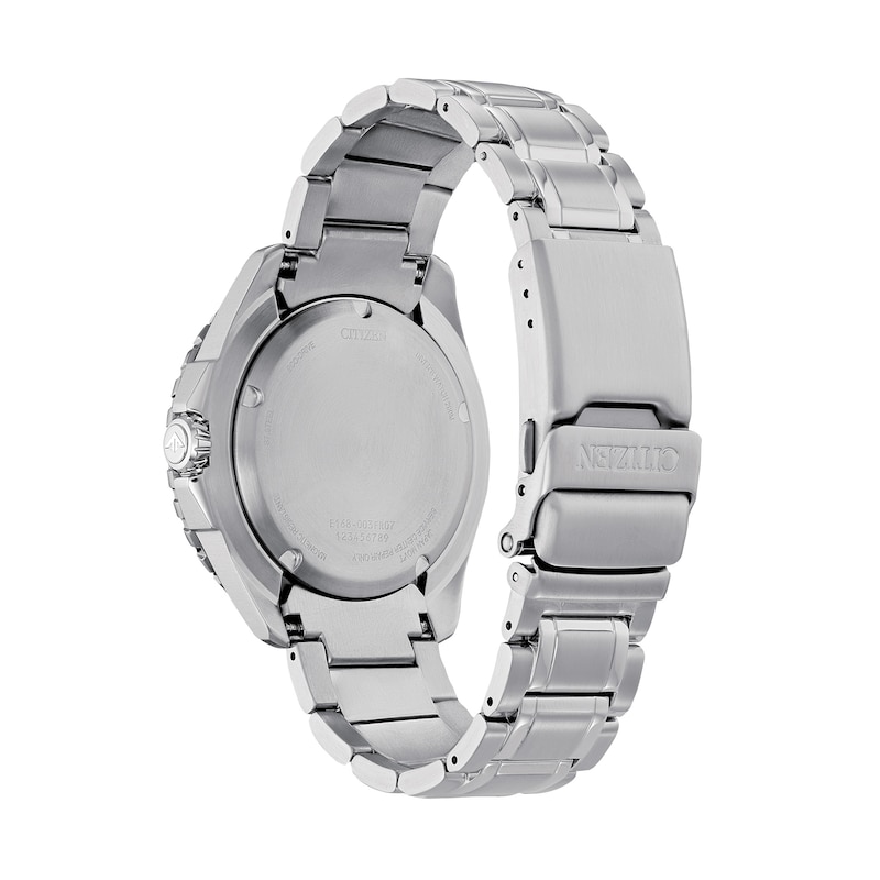 Main Image 2 of Men’s Citizen Eco-Drive® Dress Classic Diamond Accent Two-Tone IP Watch with Blue Dial (Model: BM7506-54L)