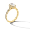 Thumbnail Image 3 of Vera Wang Love Collection 1-5/8 CT. T.W. Oval Certified Lab-Grown Diamond Frame Twist Engagement Ring in 14K Gold