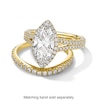 Thumbnail Image 4 of Vera Wang Love Collection 3 CT. T.W. Marquise Certified Lab-Grown Diamond Split Shank Engagement Ring in 14K Gold