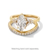 Thumbnail Image 4 of Vera Wang Love Collection 1-7/8 CT. T.W. Marquise-Cut Certified Lab-Grown Diamond Floral Engagement Ring in 14K Gold