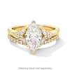 Thumbnail Image 5 of Vera Wang Love Collection 1-7/8 CT. T.W. Marquise-Cut Certified Lab-Grown Diamond Floral Engagement Ring in 14K Gold
