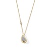 Thumbnail Image 1 of 1/5 CT. T.W. Multi-Diamond Teardrop Pendant in Sterling Silver with 14K Gold Plate