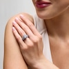 Thumbnail Image 2 of 2-3/4 CT. T.W. Oval Diamond Frame Bridal Set in 14K White Gold