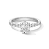 Thumbnail Image 1 of 1-1/2 CT. T.W. Oval Certified Lab-Grown Diamond Engagement Ring in 14K White Gold (I/SI2)