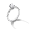 Thumbnail Image 3 of 1-1/2 CT. T.W. Oval Certified Lab-Grown Diamond Engagement Ring in 14K White Gold (I/SI2)