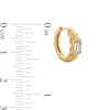 Thumbnail Image 3 of 1/3 CT. T.W. Emerald-Cut Lab-Grown Diamond Solitaire Single Hoop Earring in 10K Gold