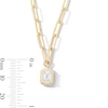 Thumbnail Image 3 of 1 CT. Emerald-Cut Certified Lab-Grown Diamond Solitaire Necklace in 14K Gold (F/VS2)