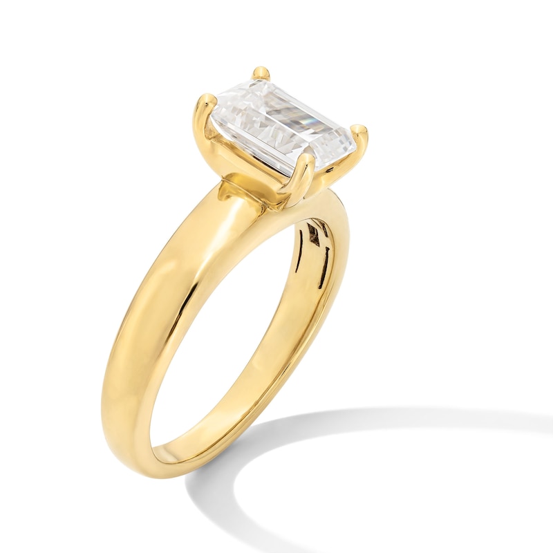 Main Image 2 of 2 CT. Emerald-Cut Certified Lab-Grown Diamond Solitaire Engagement Ring in 14K Gold (F/VS2)